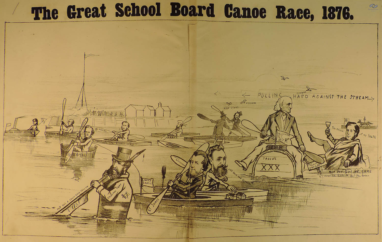 The Great School Board Canoe Race 1876